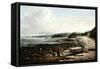 Coast Scene, Cullercoats-null-Framed Stretched Canvas