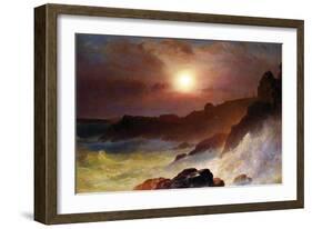 Coast Scene, Mount Desert-Frederic Edwin Church-Framed Art Print