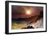 Coast Scene, Mount Desert-Frederic Edwin Church-Framed Art Print