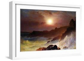 Coast Scene, Mount Desert-Frederic Edwin Church-Framed Art Print