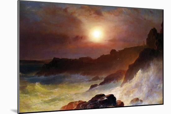 Coast Scene, Mount Desert-Frederic Edwin Church-Mounted Art Print