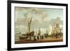 Coast Scene (Oil on Panel)-Abraham Storck-Framed Giclee Print