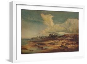 Coast Scene with Church, c1824-John Constable-Framed Giclee Print