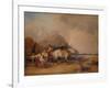 Coast Scene, with Figures and Horses, c1841-William Shayer-Framed Giclee Print