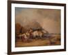 Coast Scene, with Figures and Horses, c1841-William Shayer-Framed Giclee Print