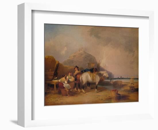 Coast Scene, with Figures and Horses, c1841-William Shayer-Framed Giclee Print