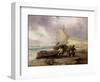 Coast Scene with Fishing Boats-George Balmer-Framed Giclee Print