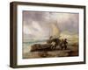 Coast Scene with Fishing Boats-George Balmer-Framed Giclee Print