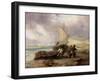 Coast Scene with Fishing Boats-George Balmer-Framed Giclee Print