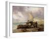 Coast Scene with Fishing Boats-George Balmer-Framed Giclee Print