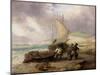 Coast Scene with Fishing Boats-George Balmer-Mounted Giclee Print