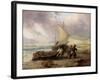 Coast Scene with Fishing Boats-George Balmer-Framed Giclee Print