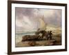 Coast Scene with Fishing Boats-George Balmer-Framed Giclee Print