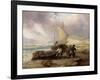 Coast Scene with Fishing Boats-George Balmer-Framed Giclee Print