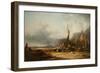 Coast Scene with Shipping-William Snr. Shayer-Framed Giclee Print