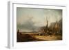 Coast Scene with Shipping-William Snr. Shayer-Framed Giclee Print