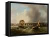 Coast Scene-Frederick Calvert-Framed Stretched Canvas