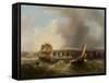 Coast Scene-Frederick Calvert-Framed Stretched Canvas