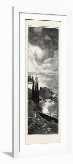 Coast Scenery Between Mentone and Bordighera, France, 1882-null-Framed Giclee Print