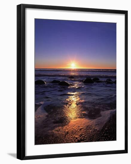 Coast, Sea, Rocks, Sunrise-Thonig-Framed Photographic Print