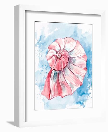 Coast Shell Pastel 2-Kimberly Allen-Framed Art Print