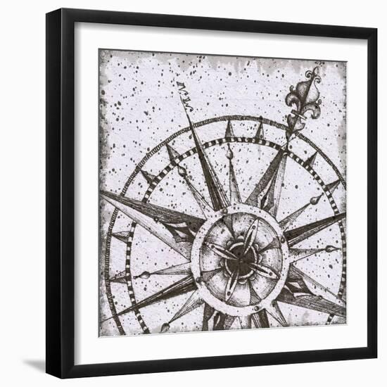 Coast to Coast I BW No Words-Daphne Brissonnet-Framed Art Print