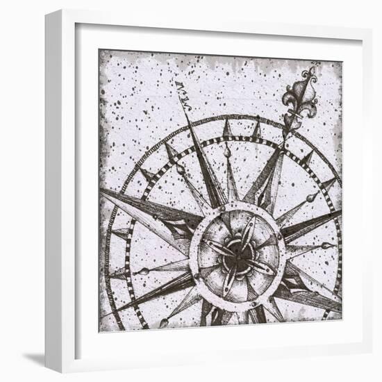 Coast to Coast I BW No Words-Daphne Brissonnet-Framed Art Print