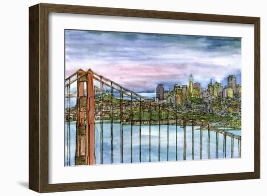 Coast to Coast II-Melissa Wang-Framed Art Print