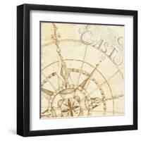 Coast to Coast Sepia III-Daphne Brissonnet-Framed Art Print