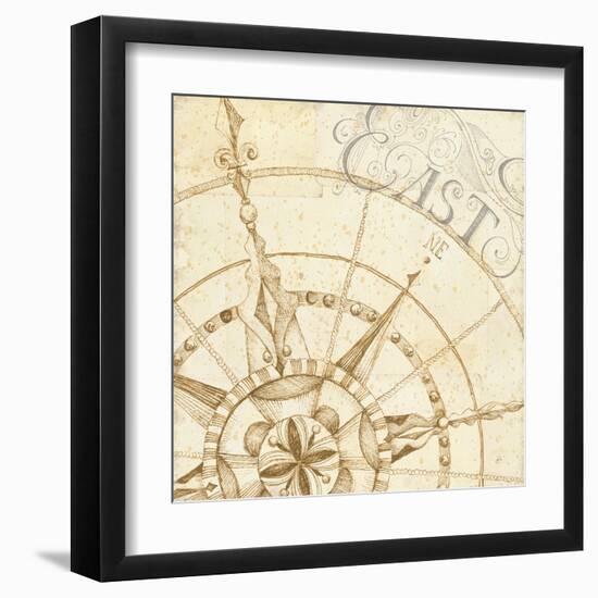 Coast to Coast Sepia III-Daphne Brissonnet-Framed Art Print