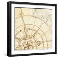 Coast to Coast Sepia III-Daphne Brissonnet-Framed Art Print