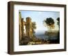 Coast View with Apollo and the Cumaean Sibyl, Between 1645 and 1649-Claude Lorraine-Framed Giclee Print