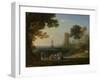 Coast View with the Abduction of Europa, c.1645-Claude Lorrain-Framed Giclee Print