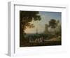 Coast View with the Abduction of Europa, c.1645-Claude Lorrain-Framed Giclee Print