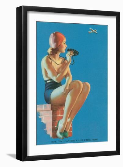 Coast Watcher, Plane-null-Framed Art Print