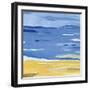 Coastal Abstract-Farida Zaman-Framed Art Print