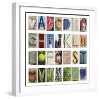 Coastal Alphabet-Mike Toy-Framed Giclee Print