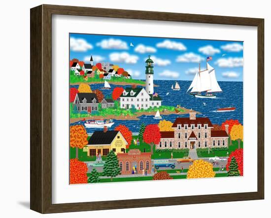 Coastal Autumn-Mark Frost-Framed Giclee Print