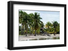 Coastal Beach Landscape - Miami - Florida-Philippe Hugonnard-Framed Photographic Print