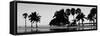 Coastal Beach Landscape - Miami - Florida-Philippe Hugonnard-Framed Stretched Canvas