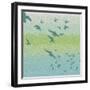 Coastal Birds Of Flight-Jace Grey-Framed Art Print