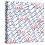 Coastal Birds Pattern VA-Farida Zaman-Stretched Canvas