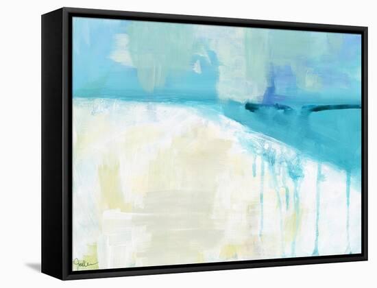 Coastal Blues 1-Jan Weiss-Framed Stretched Canvas