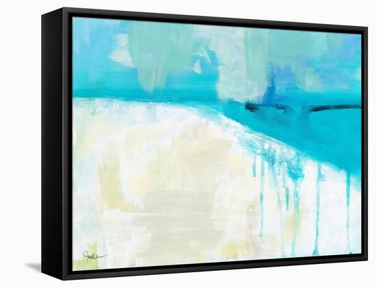 Coastal Blues 1-Jan Weiss-Framed Stretched Canvas