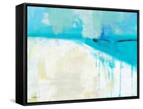 Coastal Blues 1-Jan Weiss-Framed Stretched Canvas