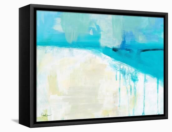 Coastal Blues 1-Jan Weiss-Framed Stretched Canvas