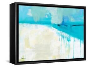 Coastal Blues 1-Jan Weiss-Framed Stretched Canvas