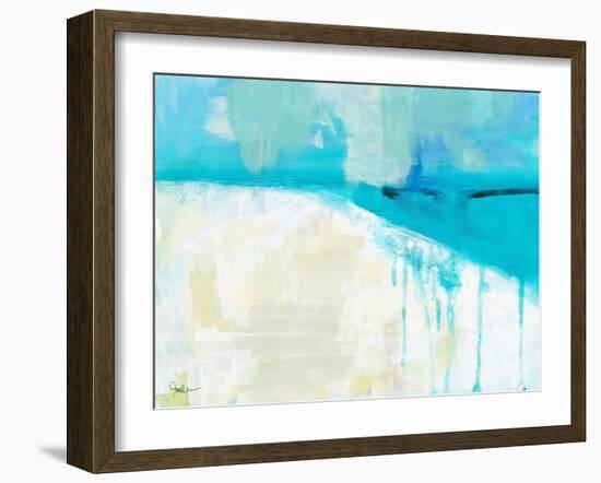 Coastal Blues 1-Jan Weiss-Framed Art Print