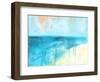 Coastal Blues 2-Jan Weiss-Framed Art Print