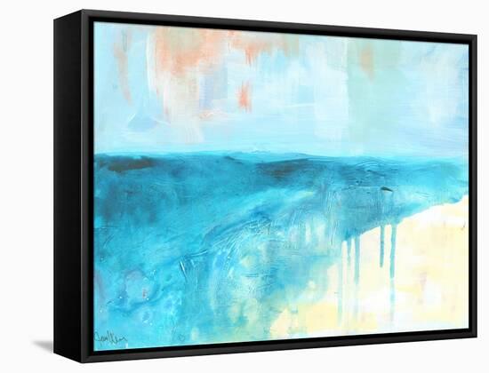 Coastal Blues 2-Jan Weiss-Framed Stretched Canvas